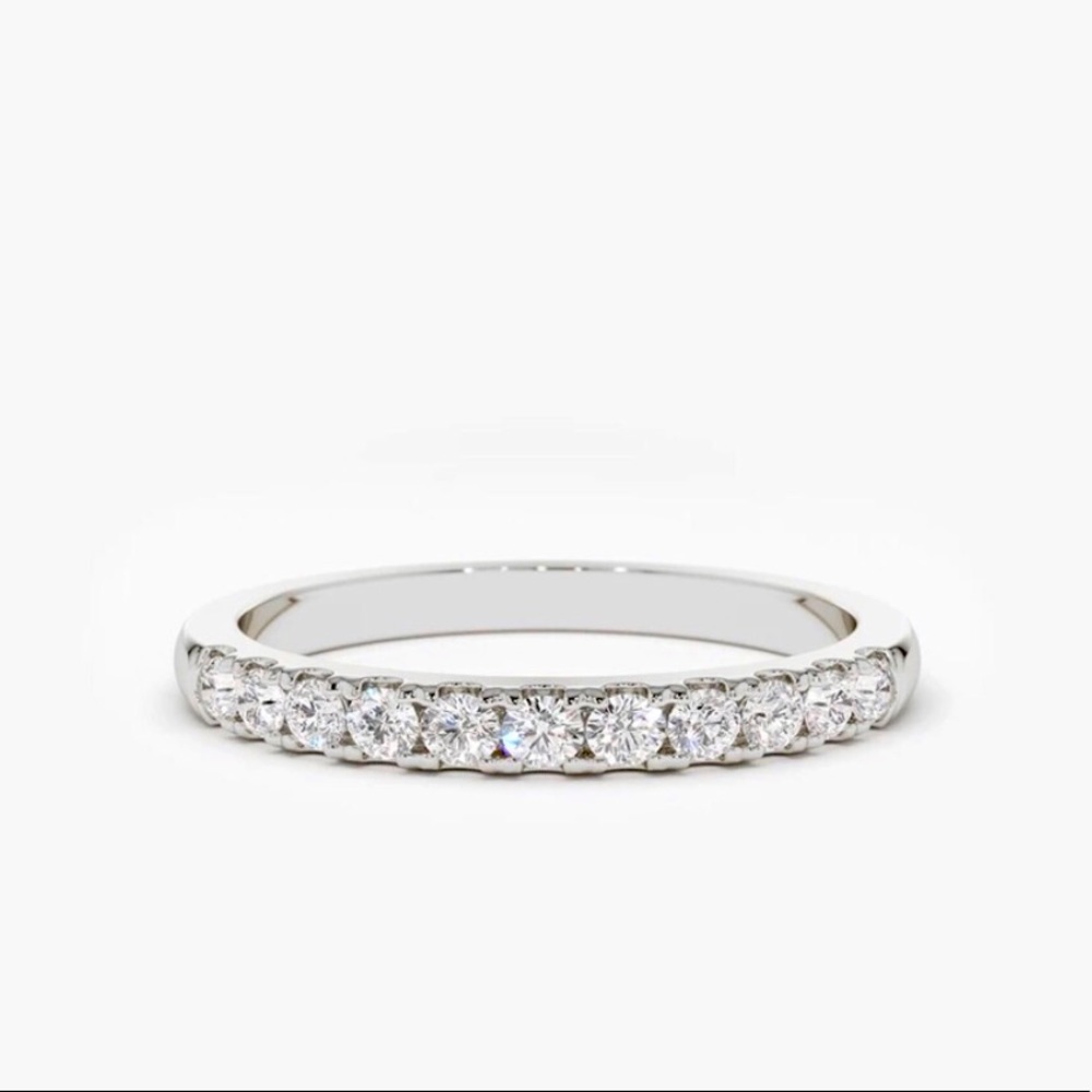 NEW half eternity diamond ring